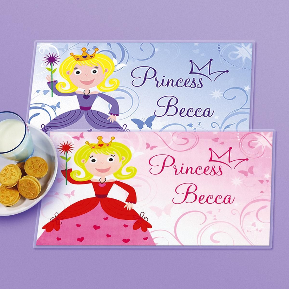 Kids Princess Personalized Placemat | Colorful Images