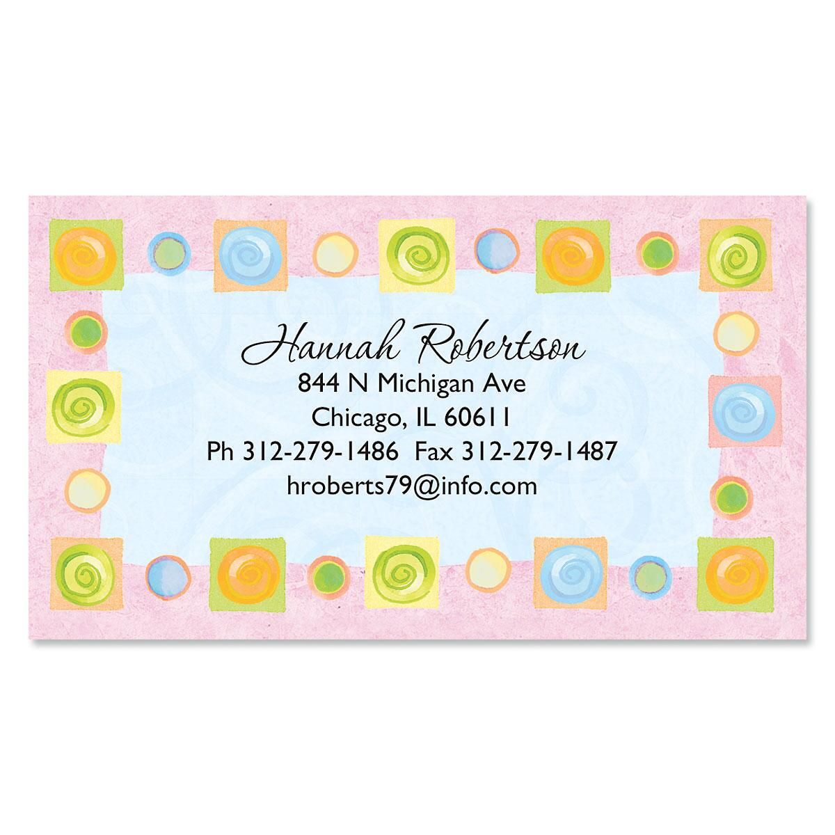 Border Blocks Business Cards