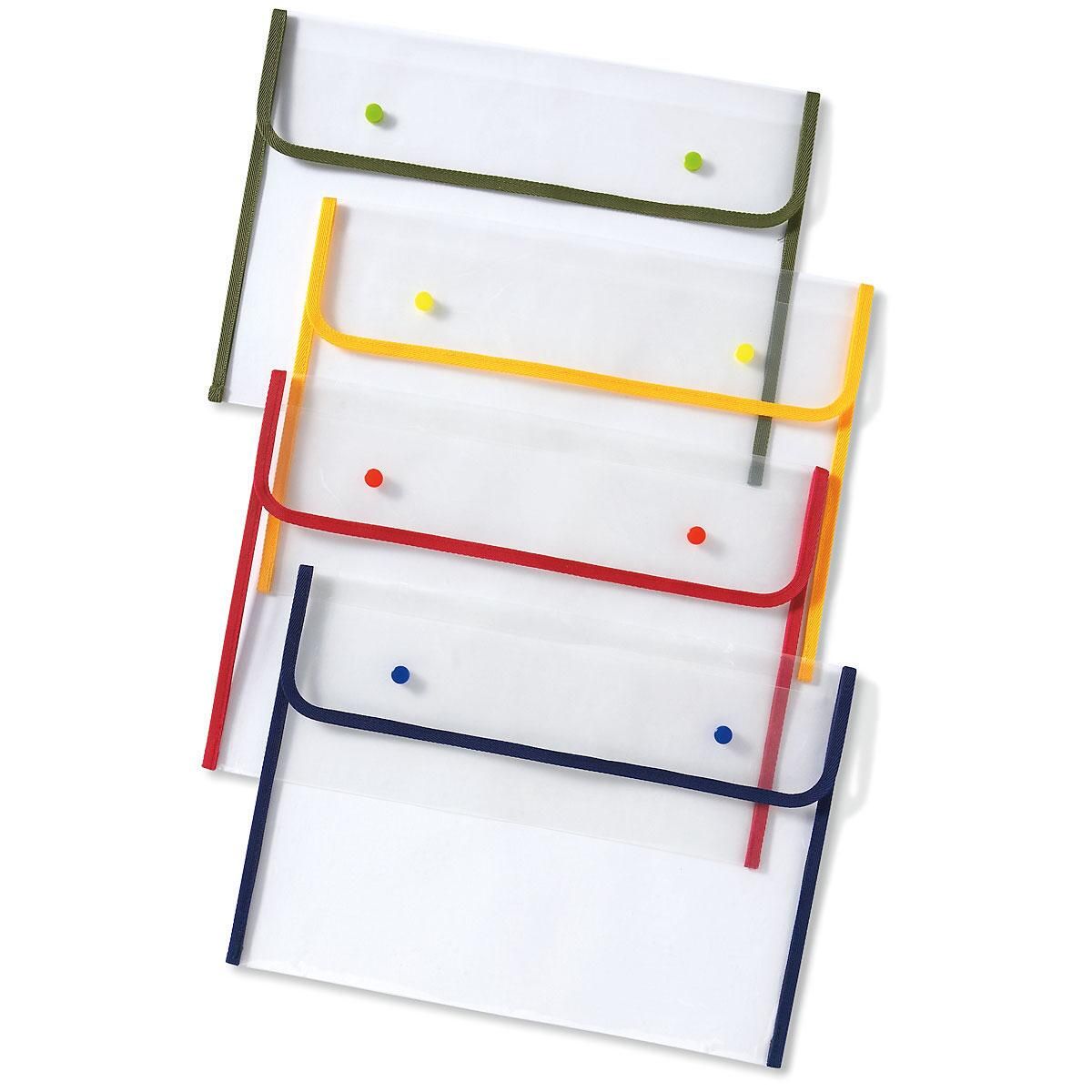 Large FabricEdged Storage Envelopes Colorful Images