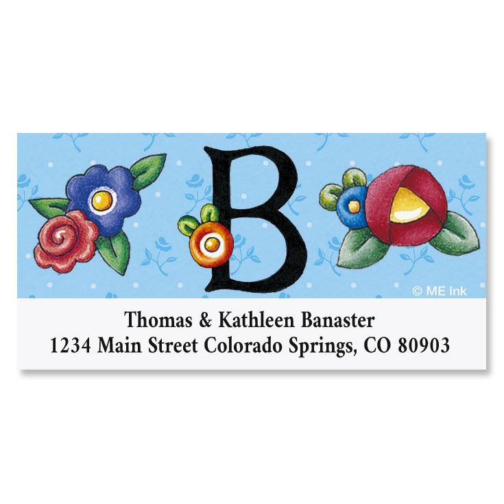 Mary Engelbreit Initial Deluxe Address Labels