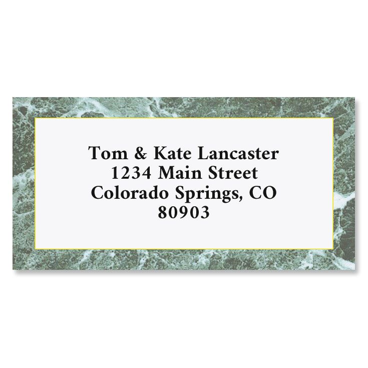 Green Marble Business Cards
