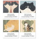 Cozy Cats Address Labels by Warren Kimble  (4 designs)