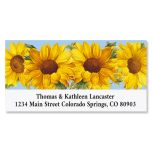 Sunflower Deluxe Return Address Labels