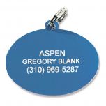 Oval Plastic Personalized Pet Tag