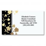 Gold Floral Elegance Foil Business Cards
