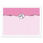 Parisian Initial Personalized Note Cards