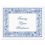 Blue Toile  Personalized Note Cards