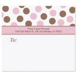 Pink Polka Dots Package Labels