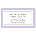 Luxe Lavender Business Cards