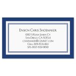 Luxe Navy Crisp Business Cards