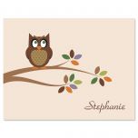 Owl  Personalized  Note Cards