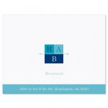 3-Initials  Personalized Note Cards