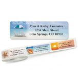Calm Seas Rolled Return Address Labels  (5 Designs)