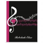 Heart and Song Personalized Note Cards
