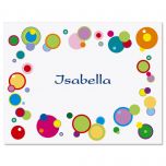 Happy Dots Personalized  Note Cards