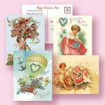 Personalized Victorian Valentine's Day  Postcards