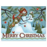 Merry Christmas Family Note Card Size Christmas Cards