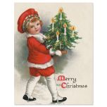 Victorian Christmas Note Card Size Christmas Cards