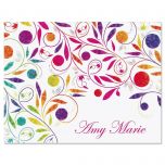 Color Swirl Note Cards - Set of 12
