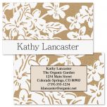 Kraft Flowers  Double-Sided Business Cards