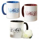 Mr. and Mrs. Personalized Novelty Mugs