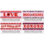 Hugs and Kisses Deluxe Address Labels  (4 designs)
