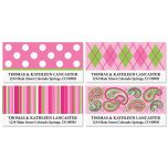 Pink Patterns Deluxe Address Labels  (4 designs)