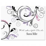 Black and Grey Fantasy Thank You Cards
