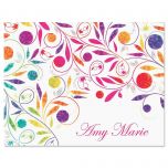 Color Swirl Note Cards - Set of 24