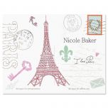 Paris Personalized Note Cards - Set of 24