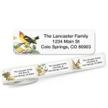 Meadow Birds Rolled Return Address Labels  (5 Designs)