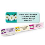 Photo Daisies Rolled Return Address Labels  (5 Designs)