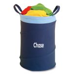 Blue Collapsible Custom Laundry Tote