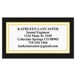 Black Classic  Business Cards