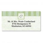 Tailored Elegance Initial Border Return Address Labels