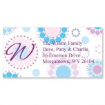 Bright and Bold Initial Border Address Labels