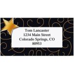 Bronze Star  Border Return Address Labels