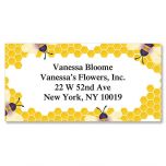 The Bees Knees Border Return Address Labels