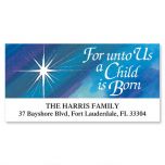 A Child is Born Deluxe Christmas Address Labels