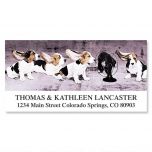 Cool Bassets Deluxe Return Address Labels