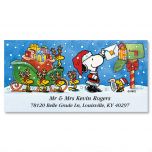 PEANUTS® Special Delivery Deluxe Christmas Address Labels