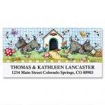 Scotties at Play  Deluxe Return Address Labels