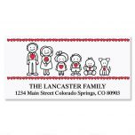 Our Family with Heart Deluxe Return Address Labels