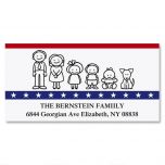 Our Patriotic Family Deluxe Address Labels