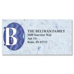 Edgy Initial Border Address Labels