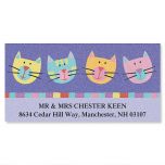 Fun Cats Deluxe Address Labels