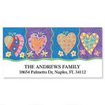 Bright Hearts Deluxe Address Labels