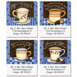 Coffee Smarts Select Address Labels  (4 Designs)