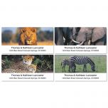 Wildlife of Africa Deluxe Address Labels  (4 Designs)