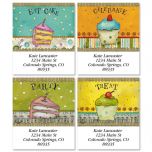 Let's Party Select Return Address Labels (4 Designs)